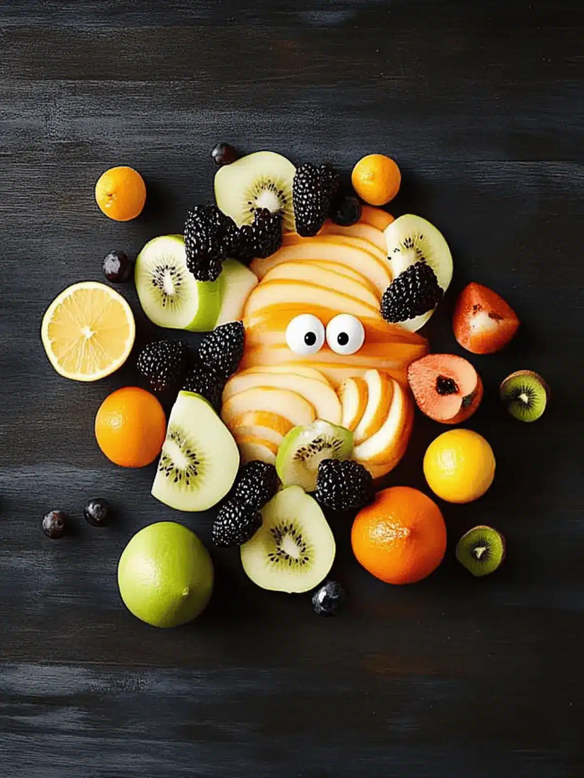 Halloween-Fruchtplatte