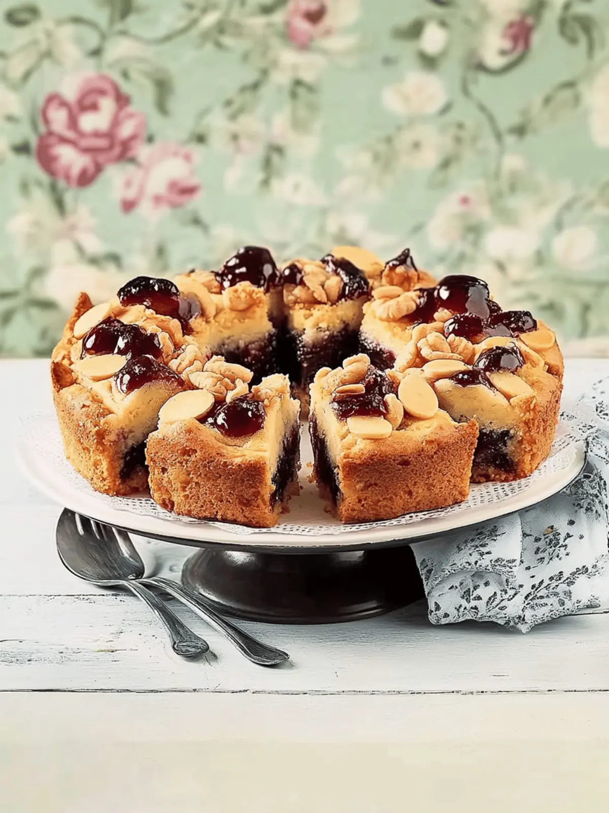 Zwetschgenkuchen mit Mandeln