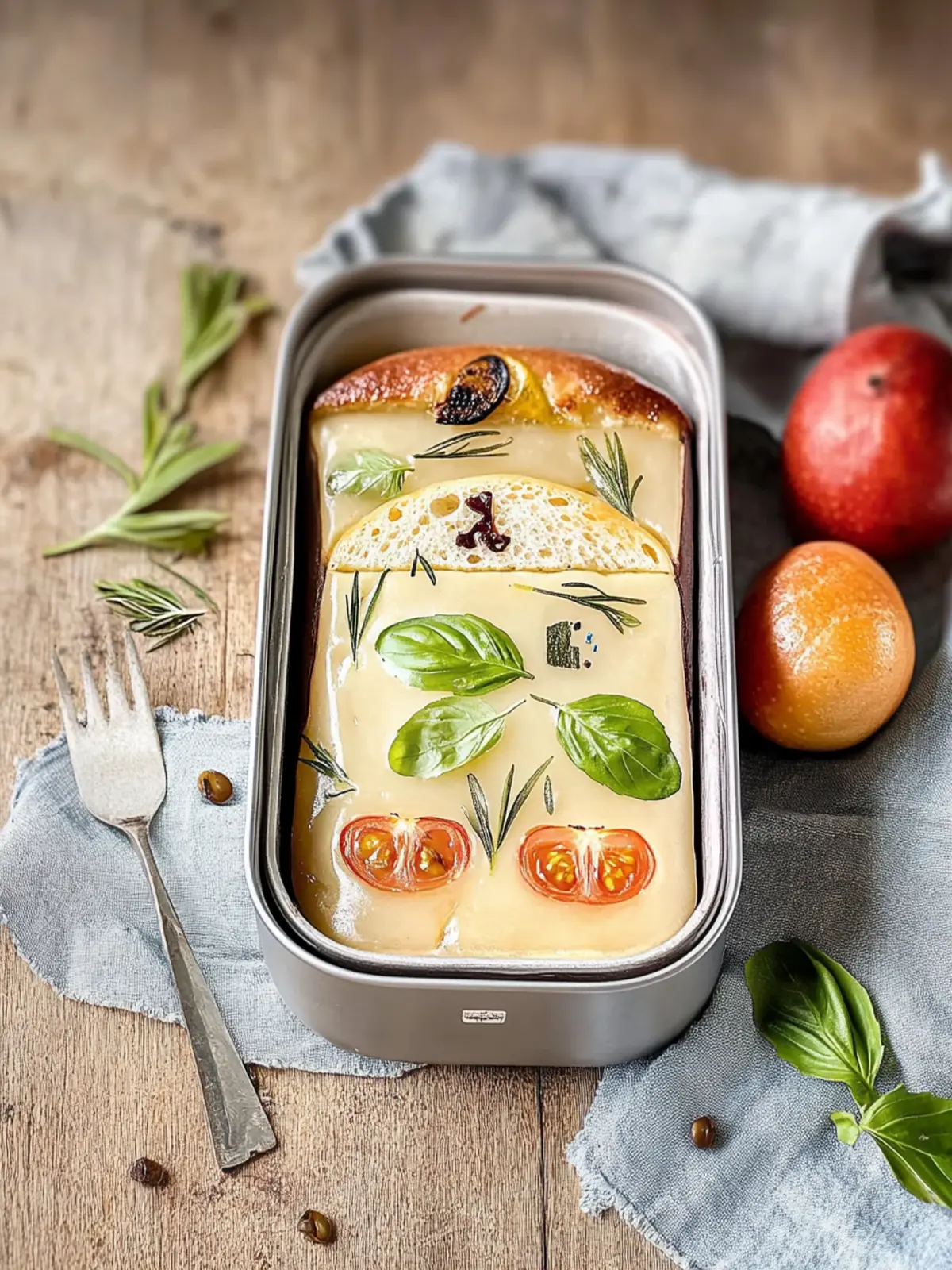 Leckere Lunchbox Focaccia