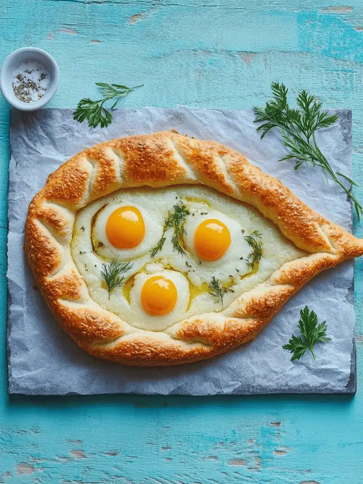 Khachapuri mit Kräutern