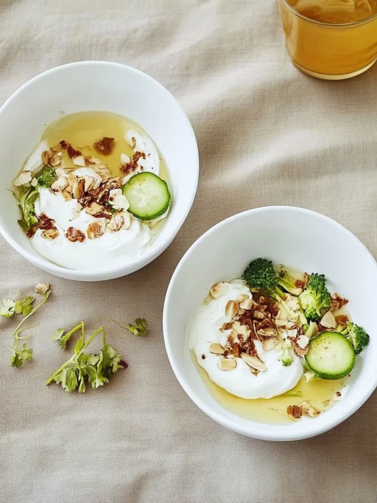Tahini-Joghurt-Bowl mit Rosenkohl