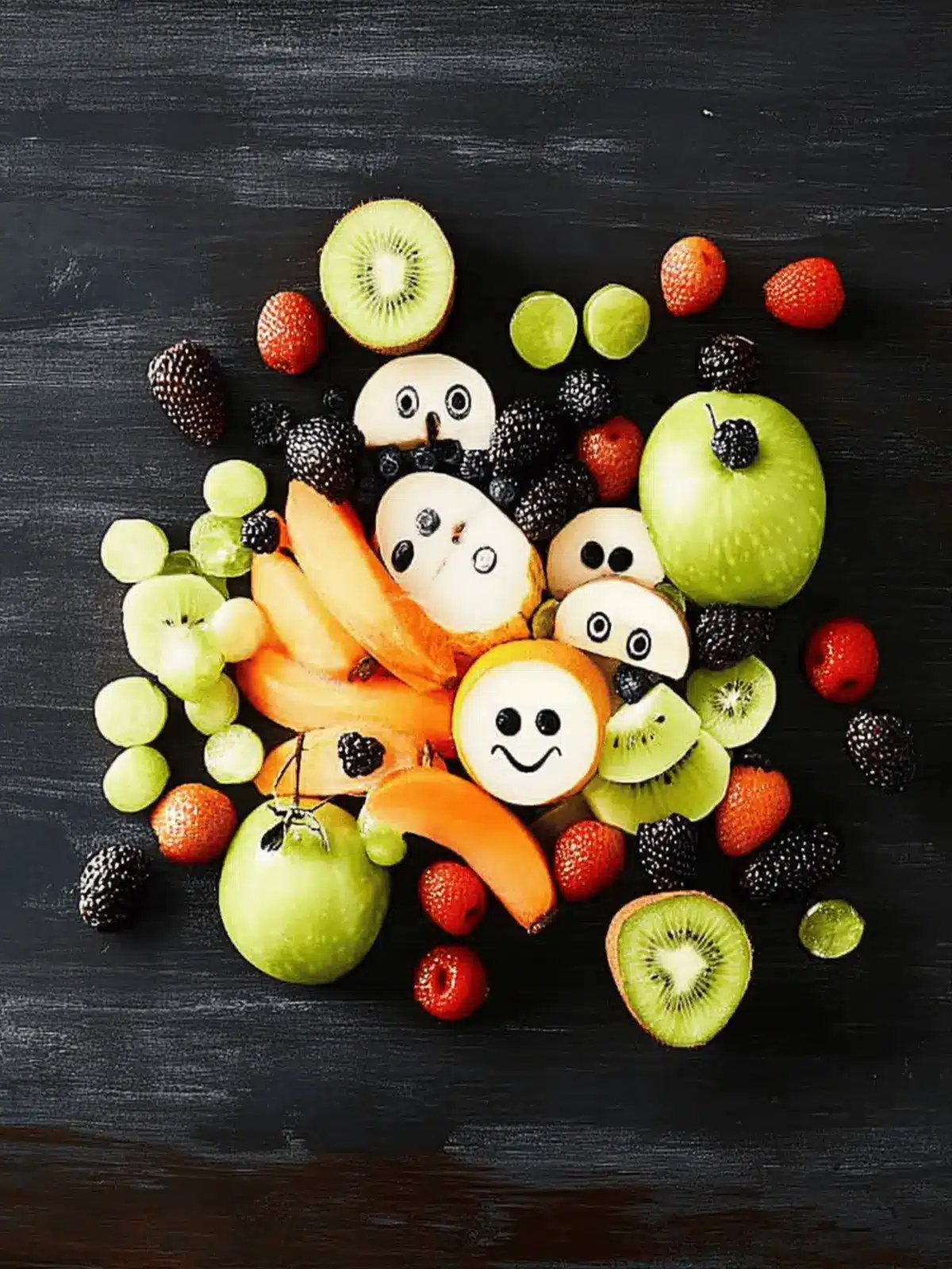 Halloween-Fruchtplatte