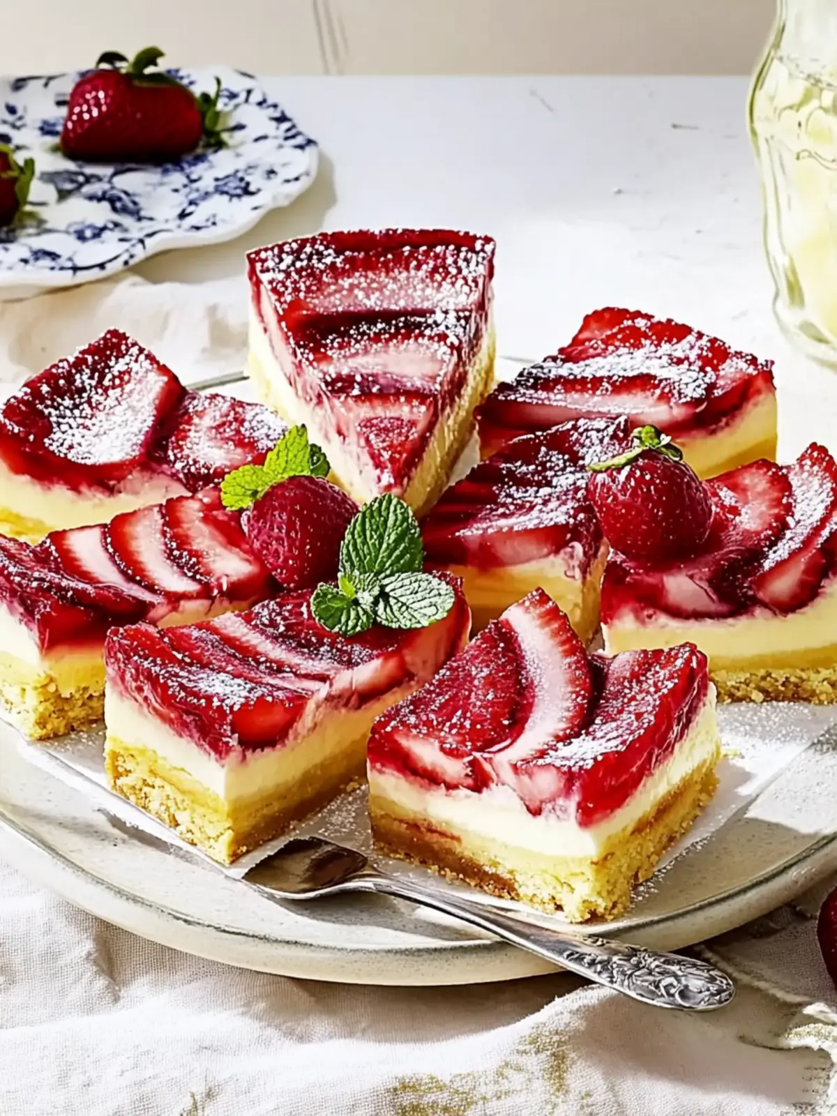 Cheese Plum Cake from the Tray