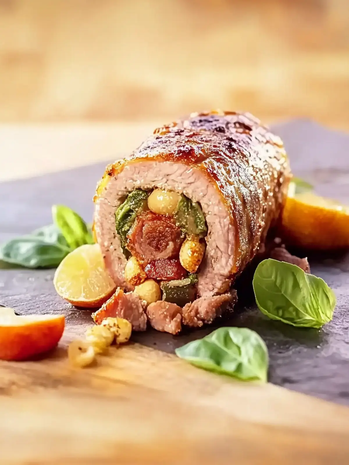 Italienische Rouladen mit Parmaschinken