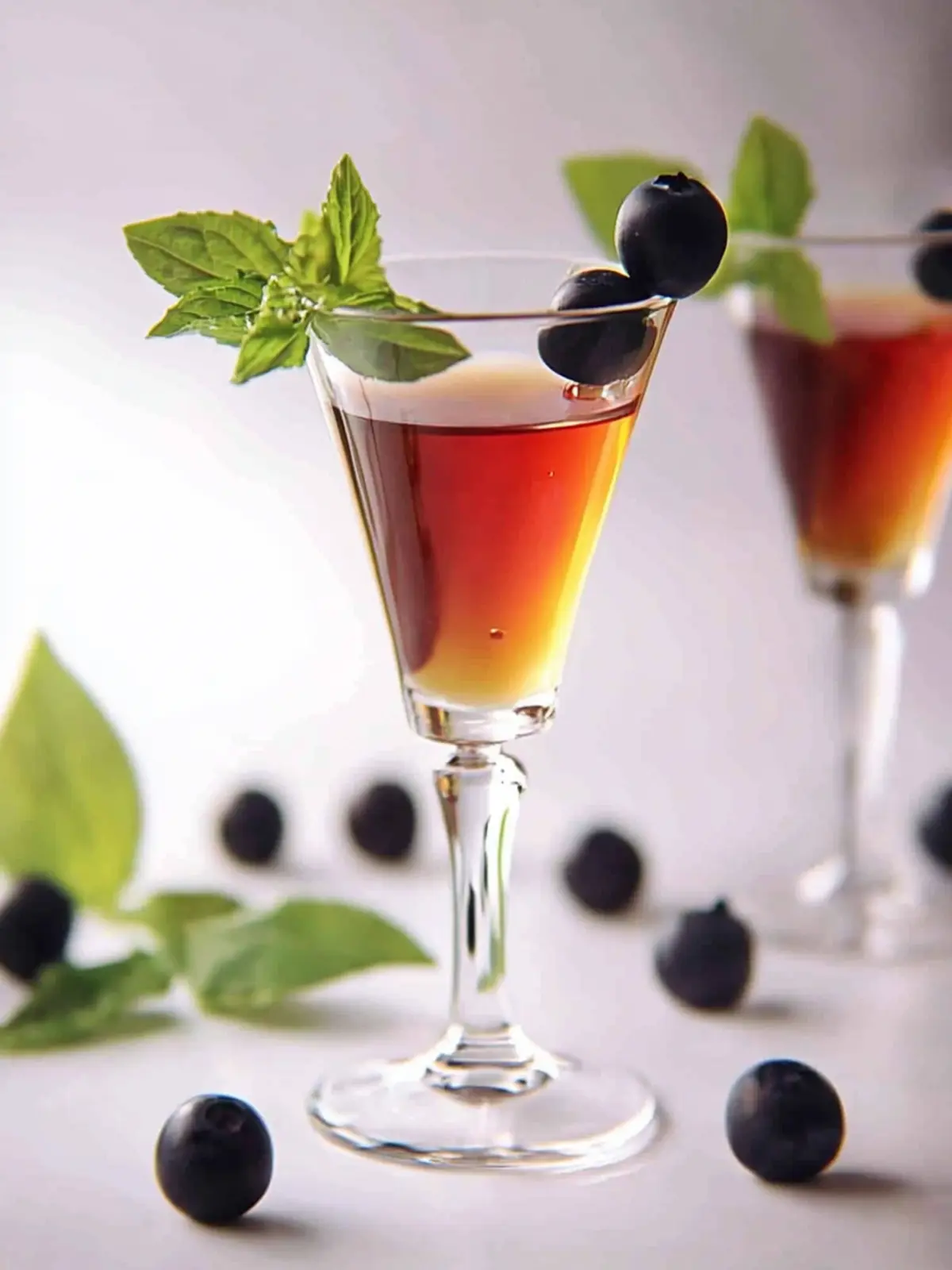 Cocktail mit Crème de Cassis
