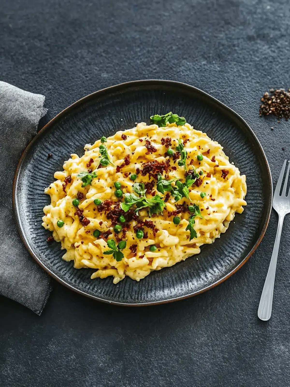 Käsespätzli mit Frühlingszwiebeln