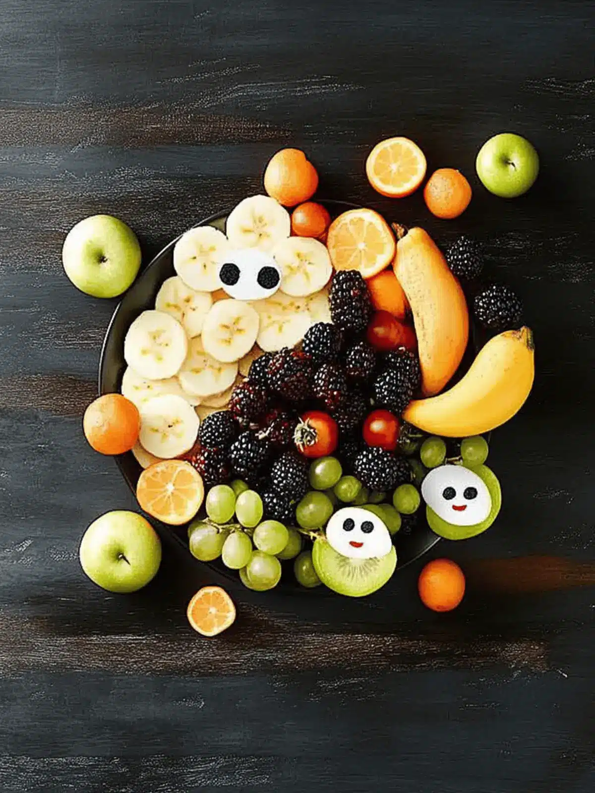 Halloween-Fruchtplatte