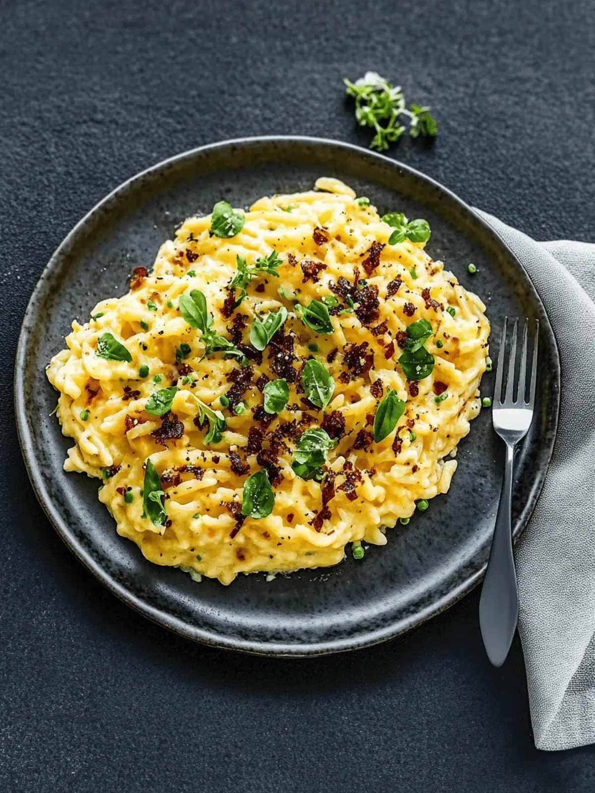 Käsespätzli mit Frühlingszwiebeln