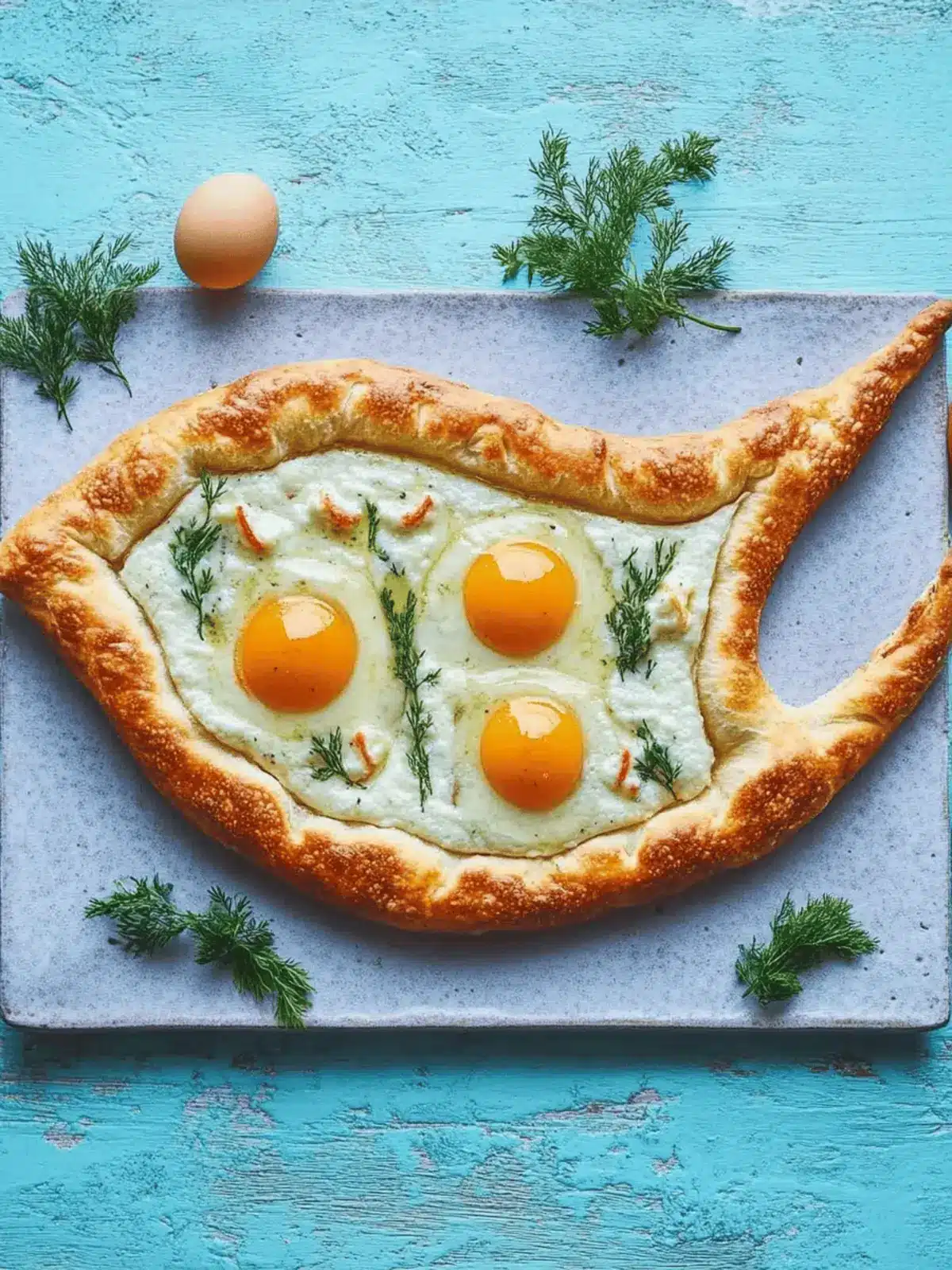 Khachapuri mit Kräutern