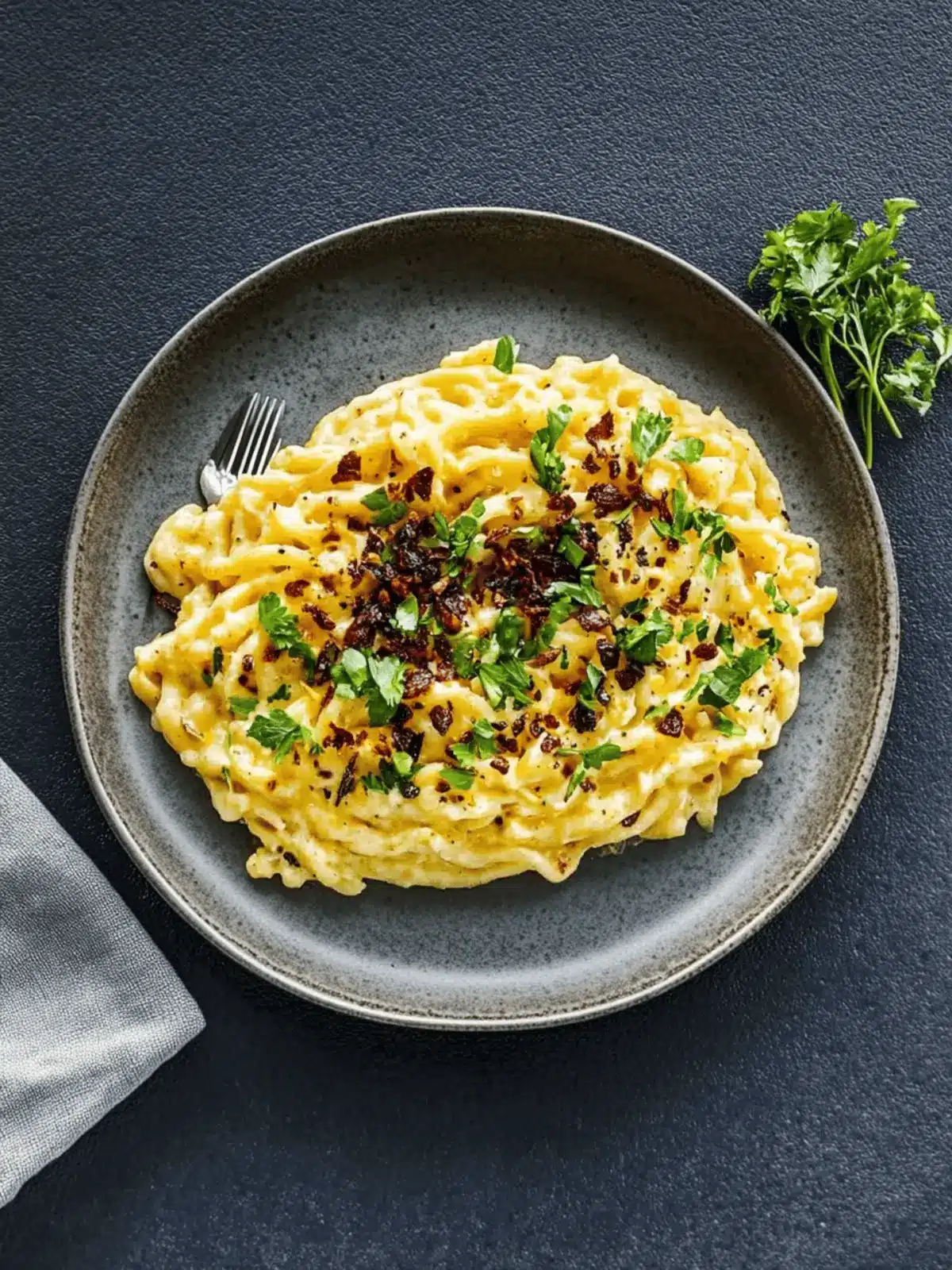 Käsespätzli mit Frühlingszwiebeln