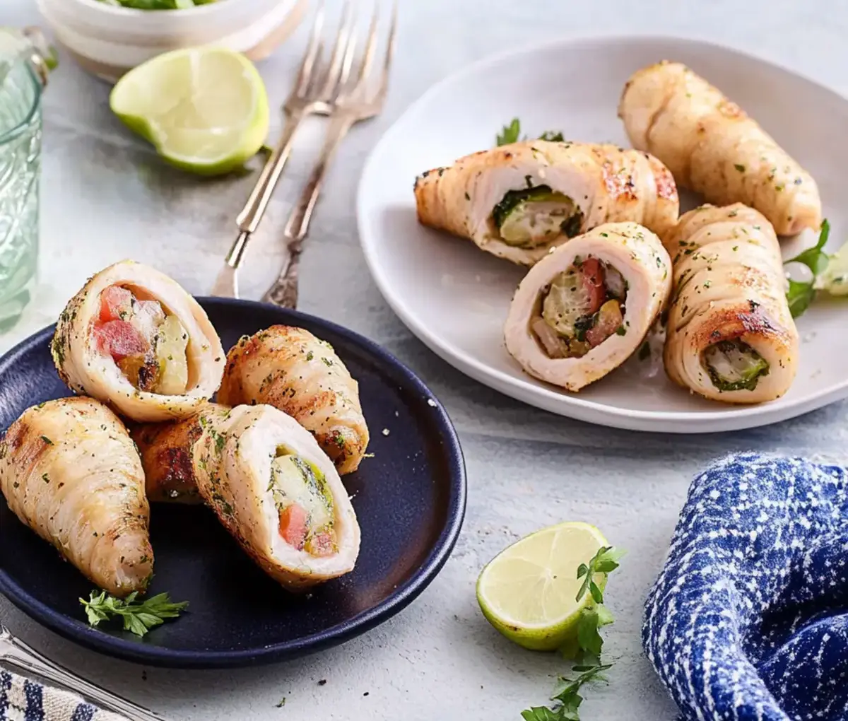 Puteninvoltini mit Zucchini