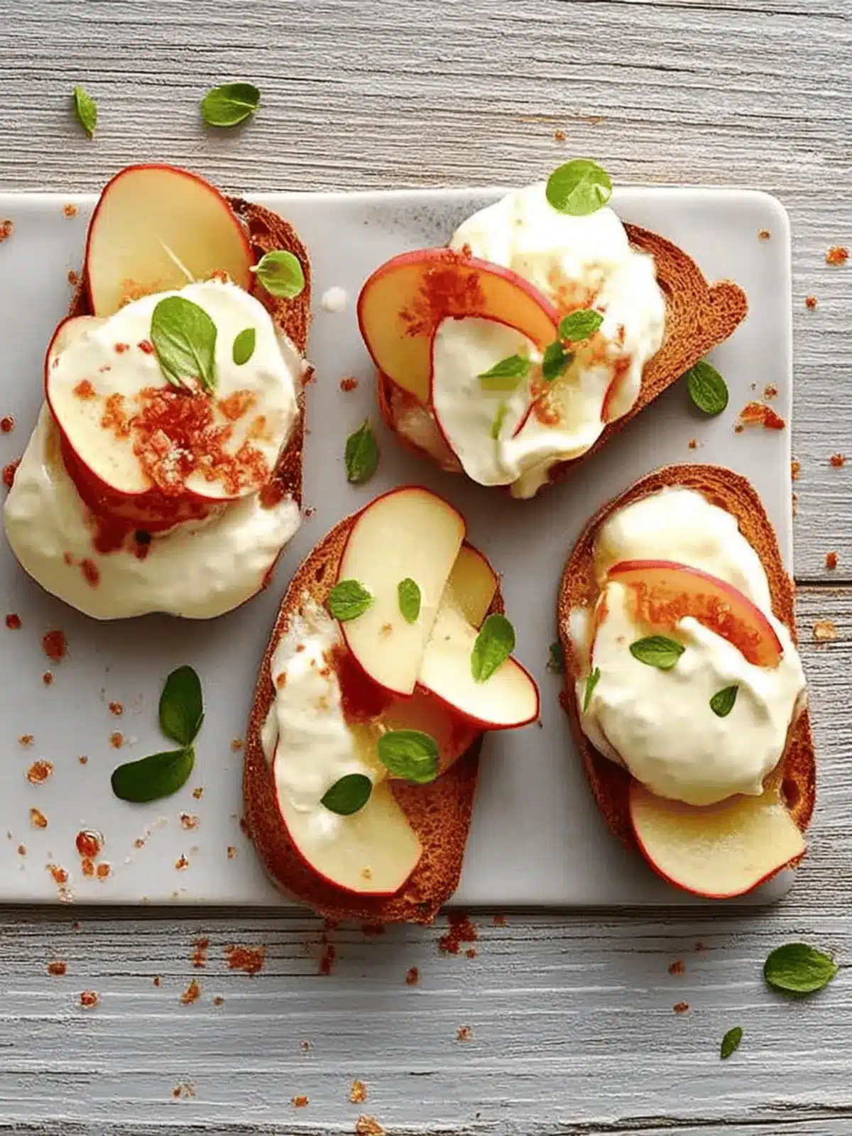 Apfel-Weichkäse-Brötchen