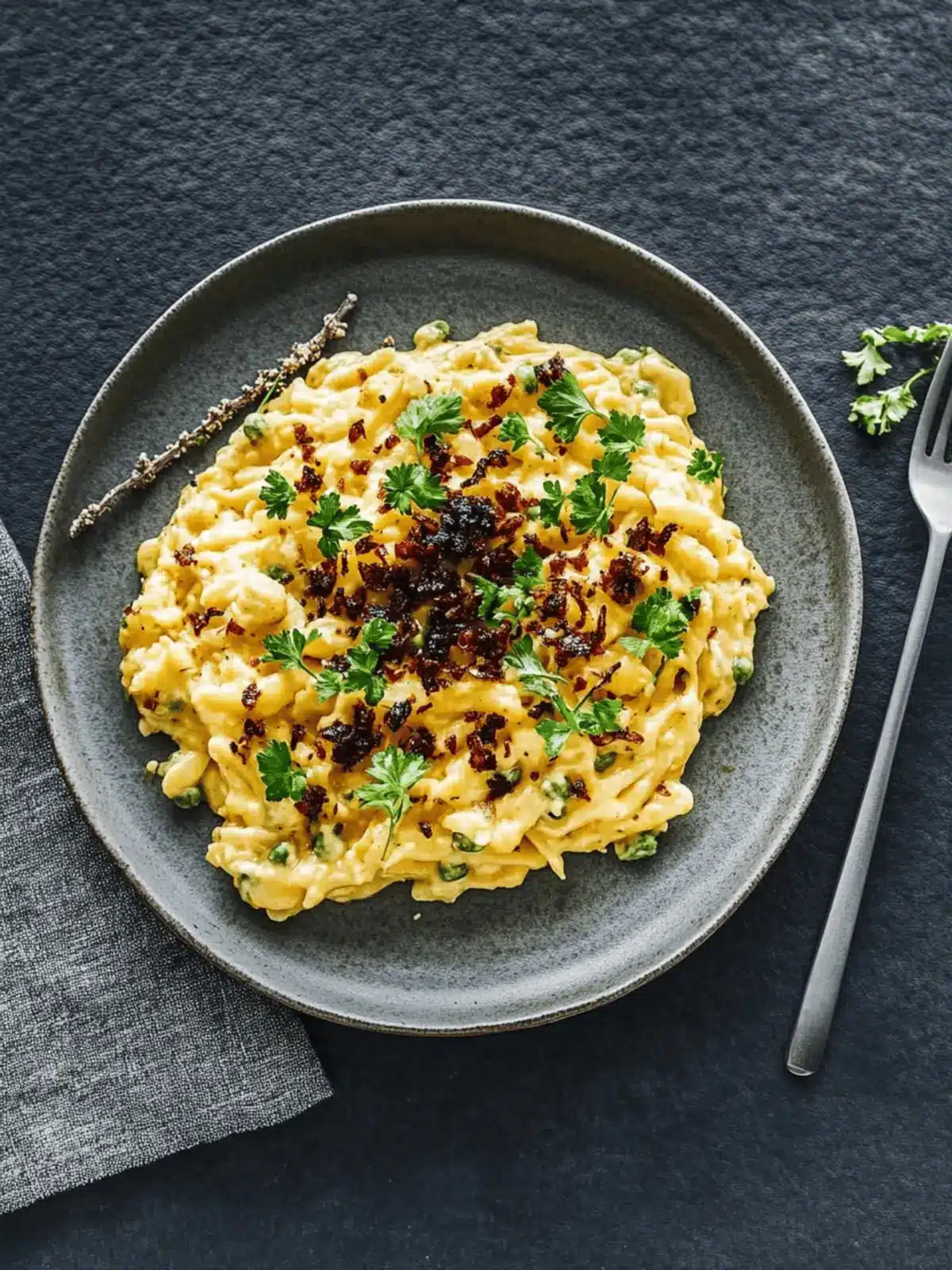 Käsespätzli mit Frühlingszwiebeln