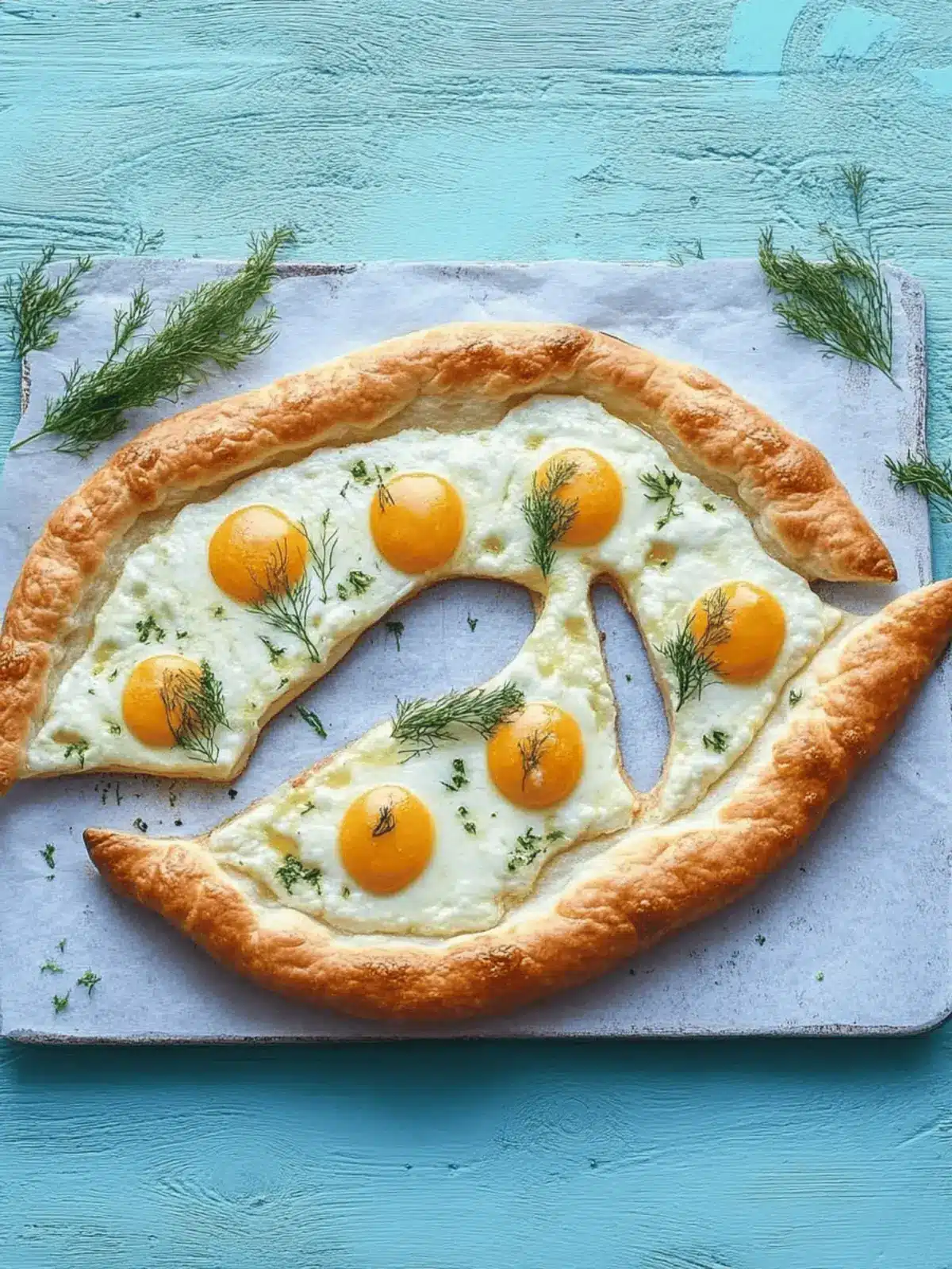 Khachapuri mit Kräutern