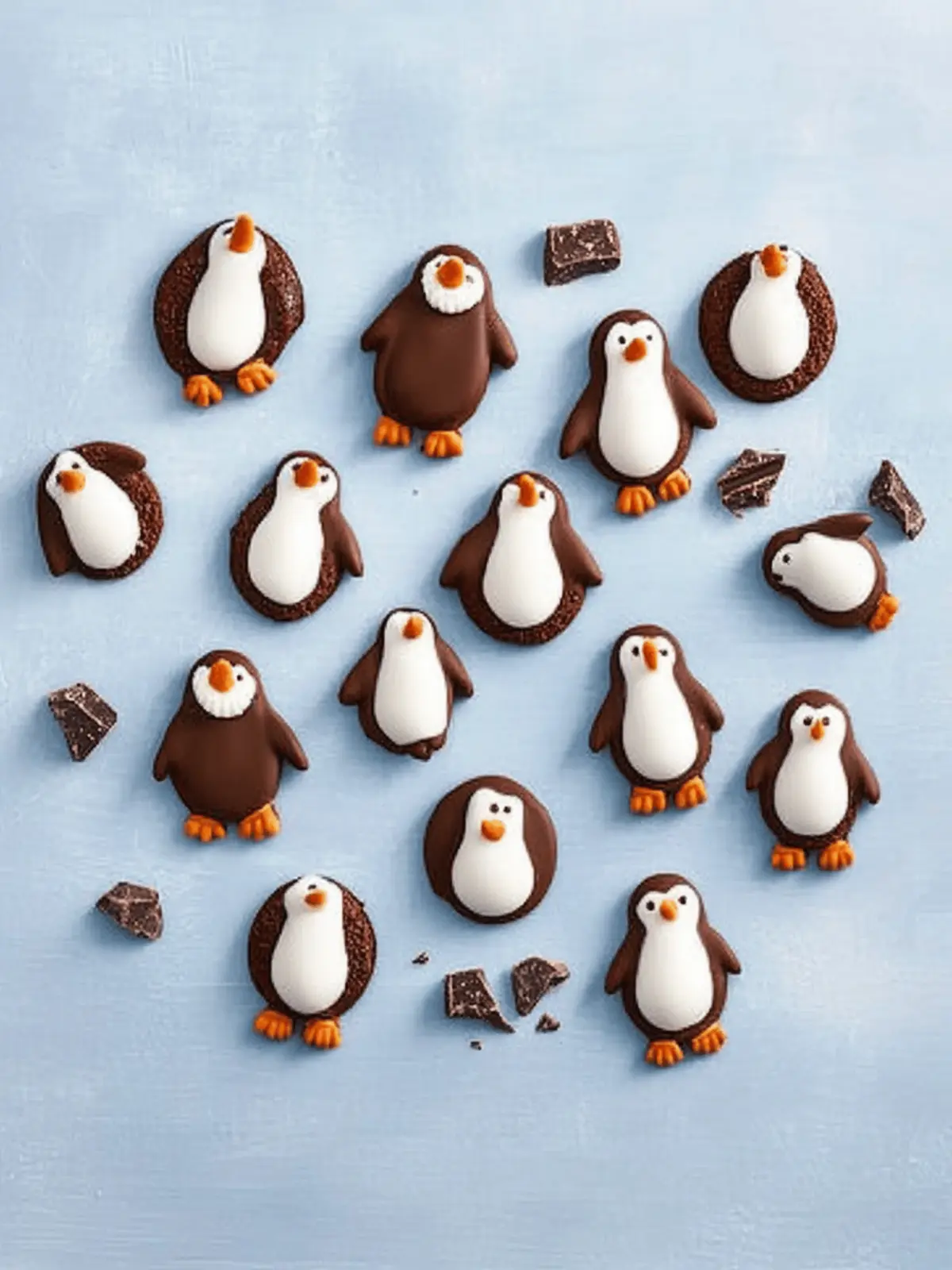 Pinguin-Schokoladengebäck