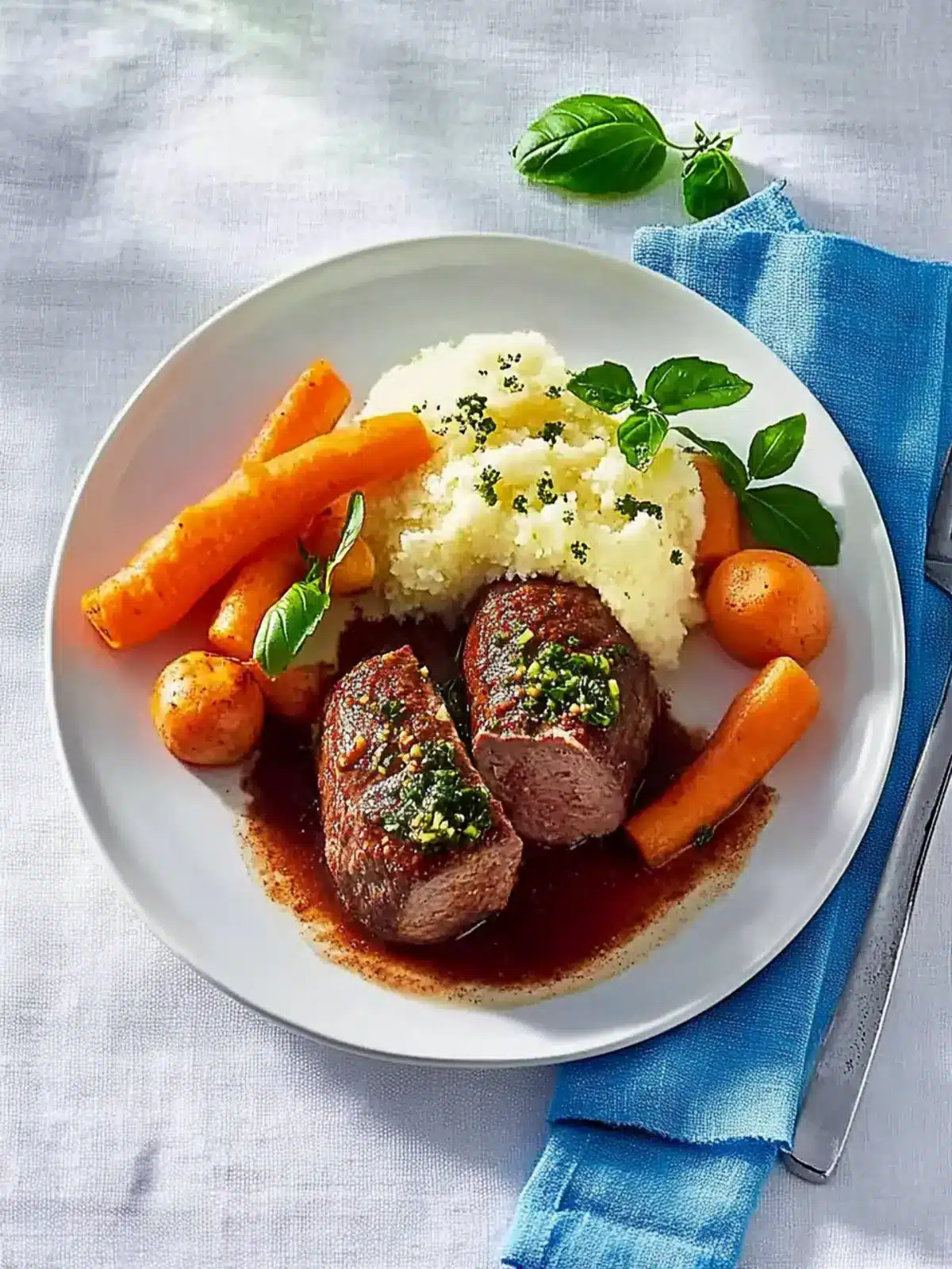 Omas Rouladen mit Kartoffel-Sellerie-Stampf