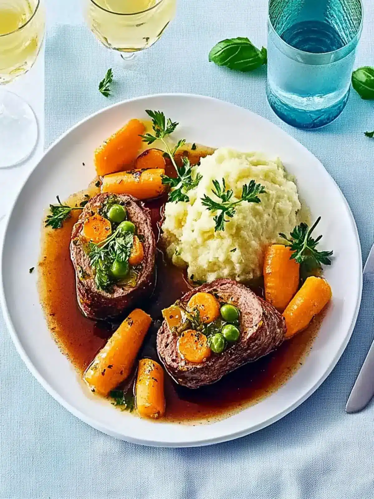 Omas Rouladen mit Kartoffel-Sellerie-Stampf