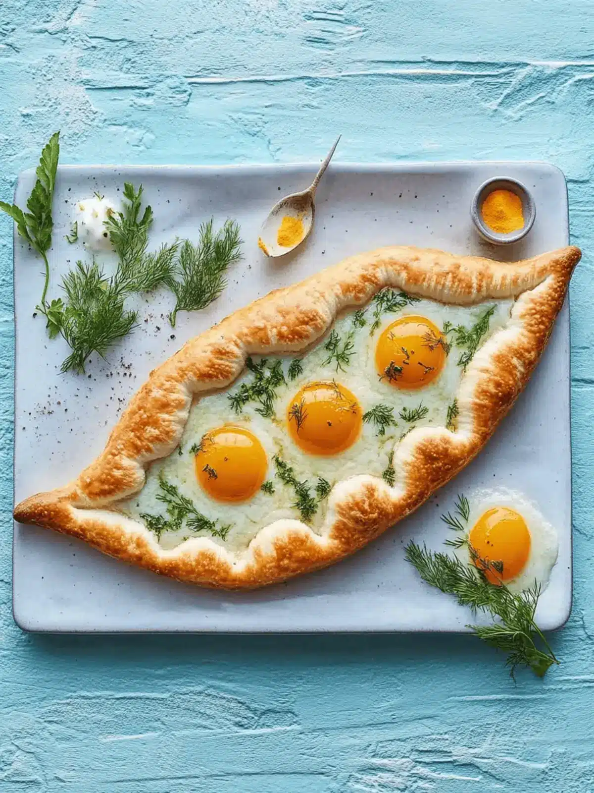 Khachapuri mit Kräutern