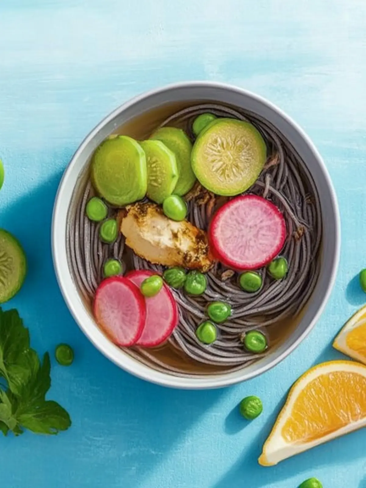 kalte Gemüse-Soba-Nudeln