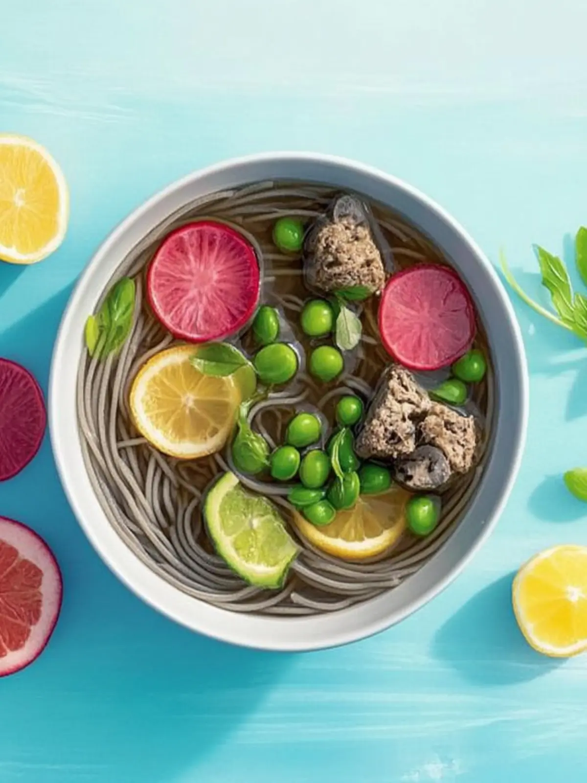 kalte Gemüse-Soba-Nudeln