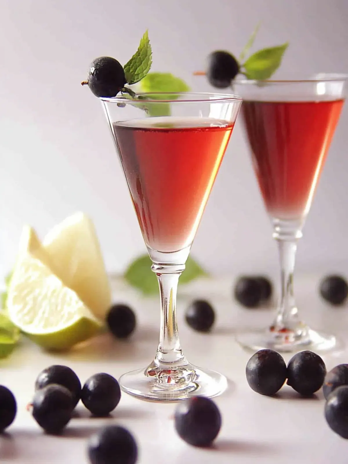Cocktail mit Crème de Cassis