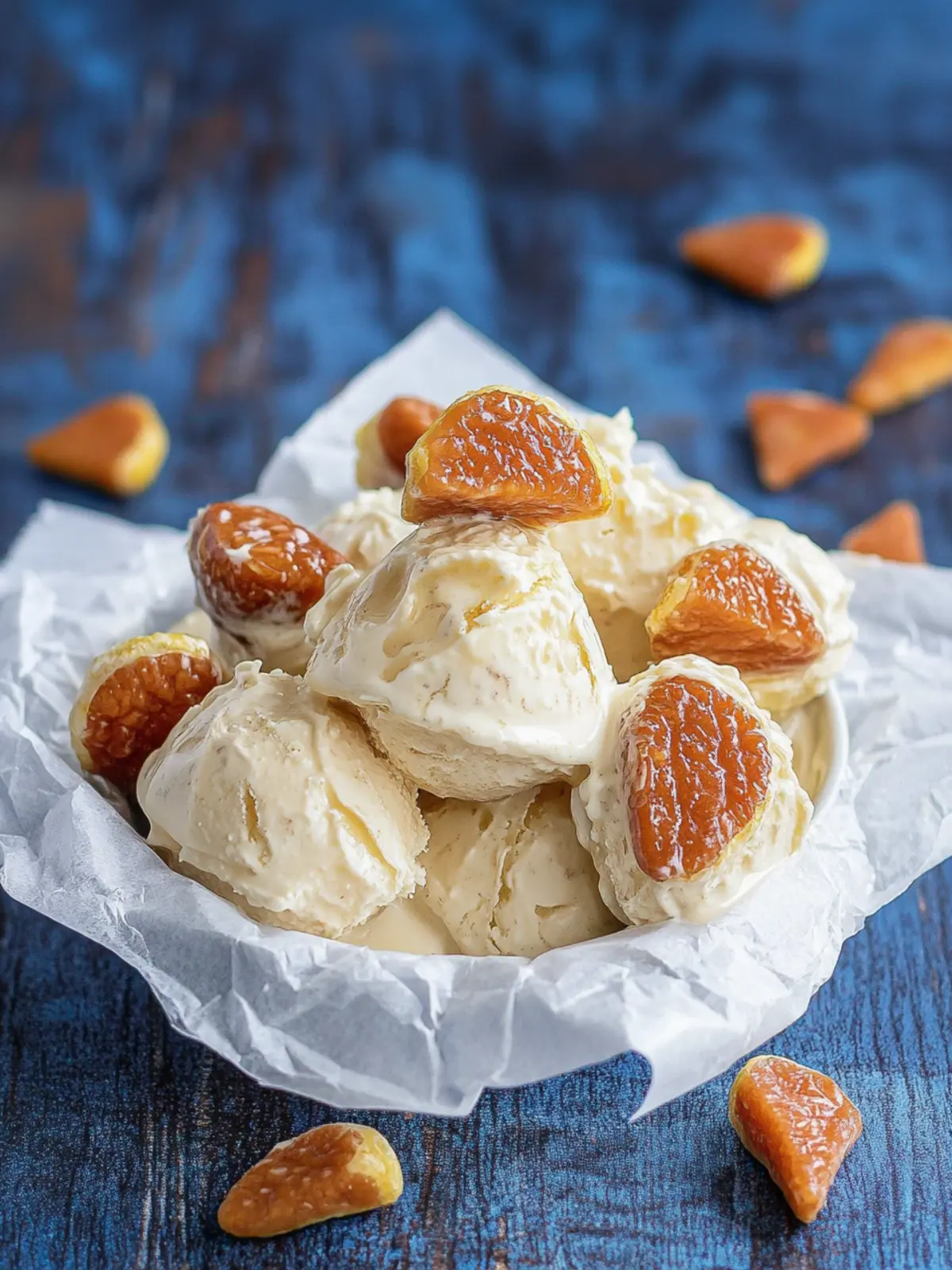 Salzbutter-Karamell-Eis ohne Eismaschine