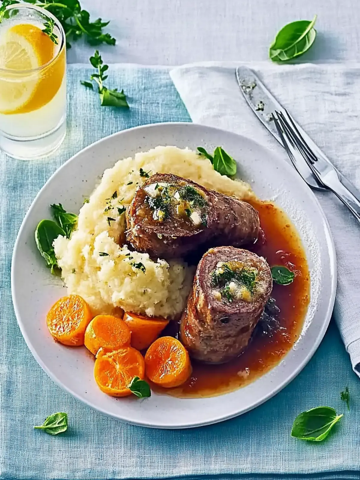 Omas Rouladen mit Kartoffel-Sellerie-Stampf