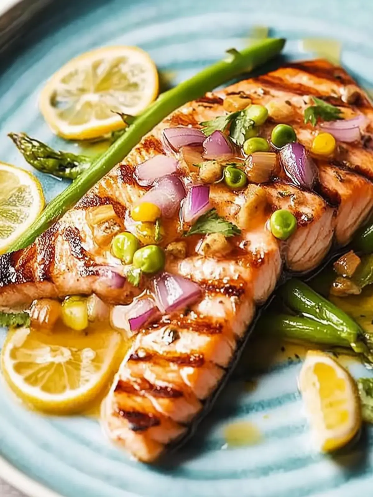 Forelle vom Grill mit Spargelsalat