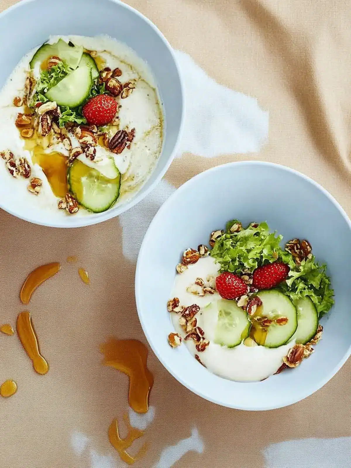Tahini-Joghurt-Bowl mit Rosenkohl