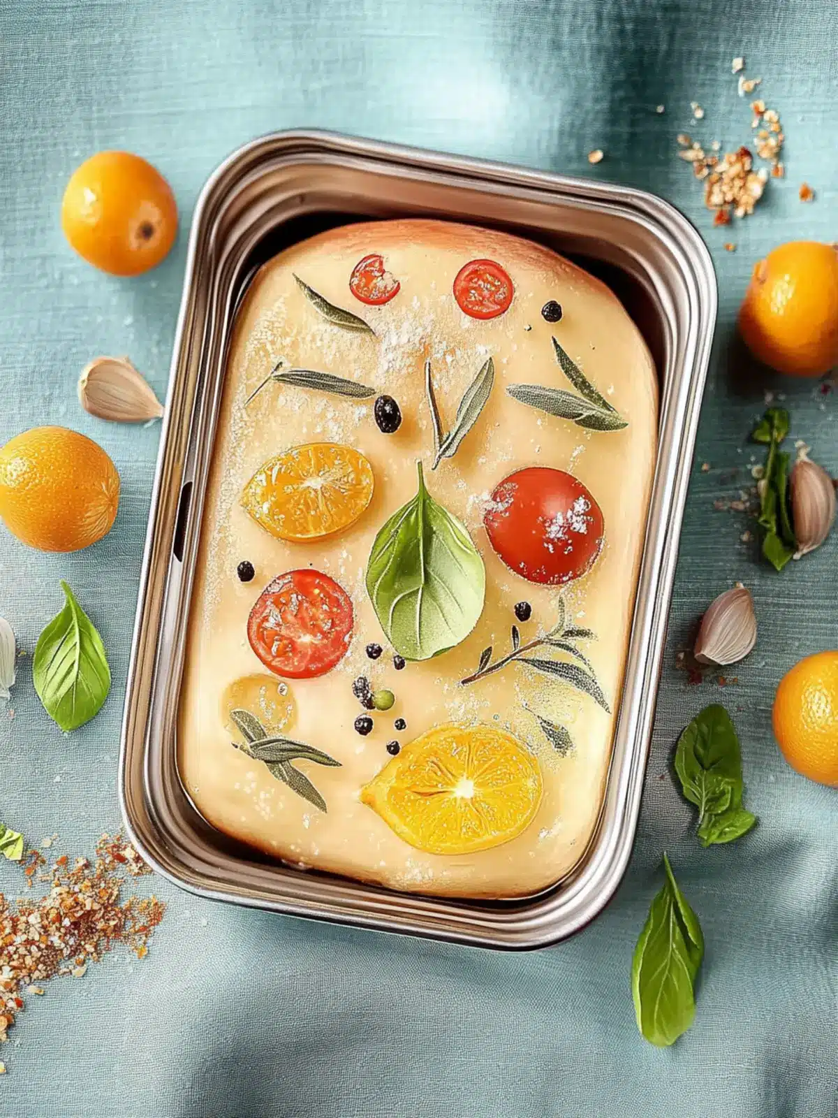 Leckere Lunchbox Focaccia