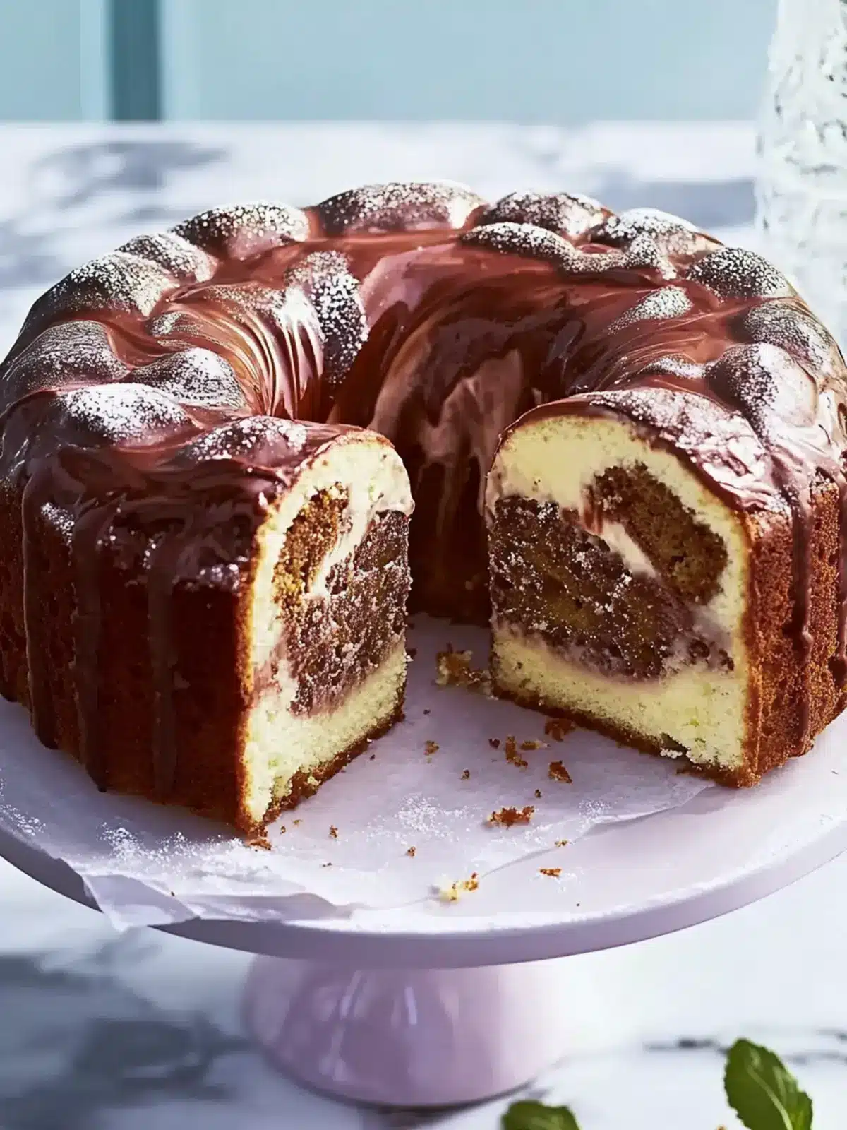 Schoko-Kokos-Marmorkuchen