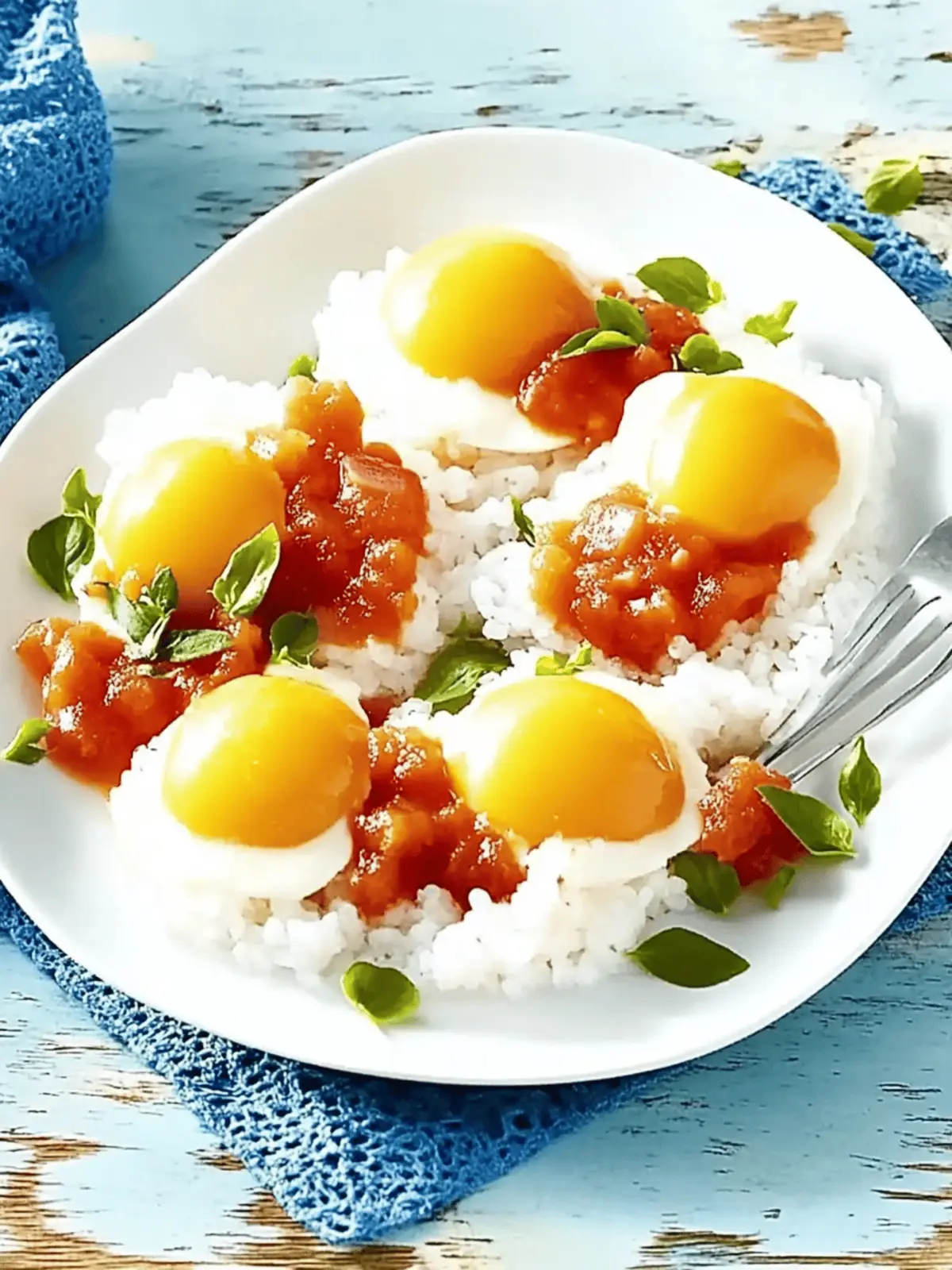 Gekochte Eier in scharfer Paprikasoße