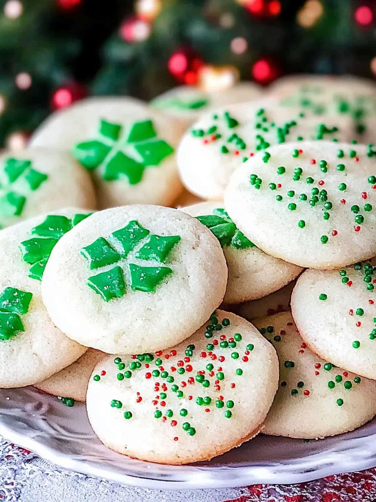 Weihnachtliche Zuckerplätzchen (mit Streuseln)