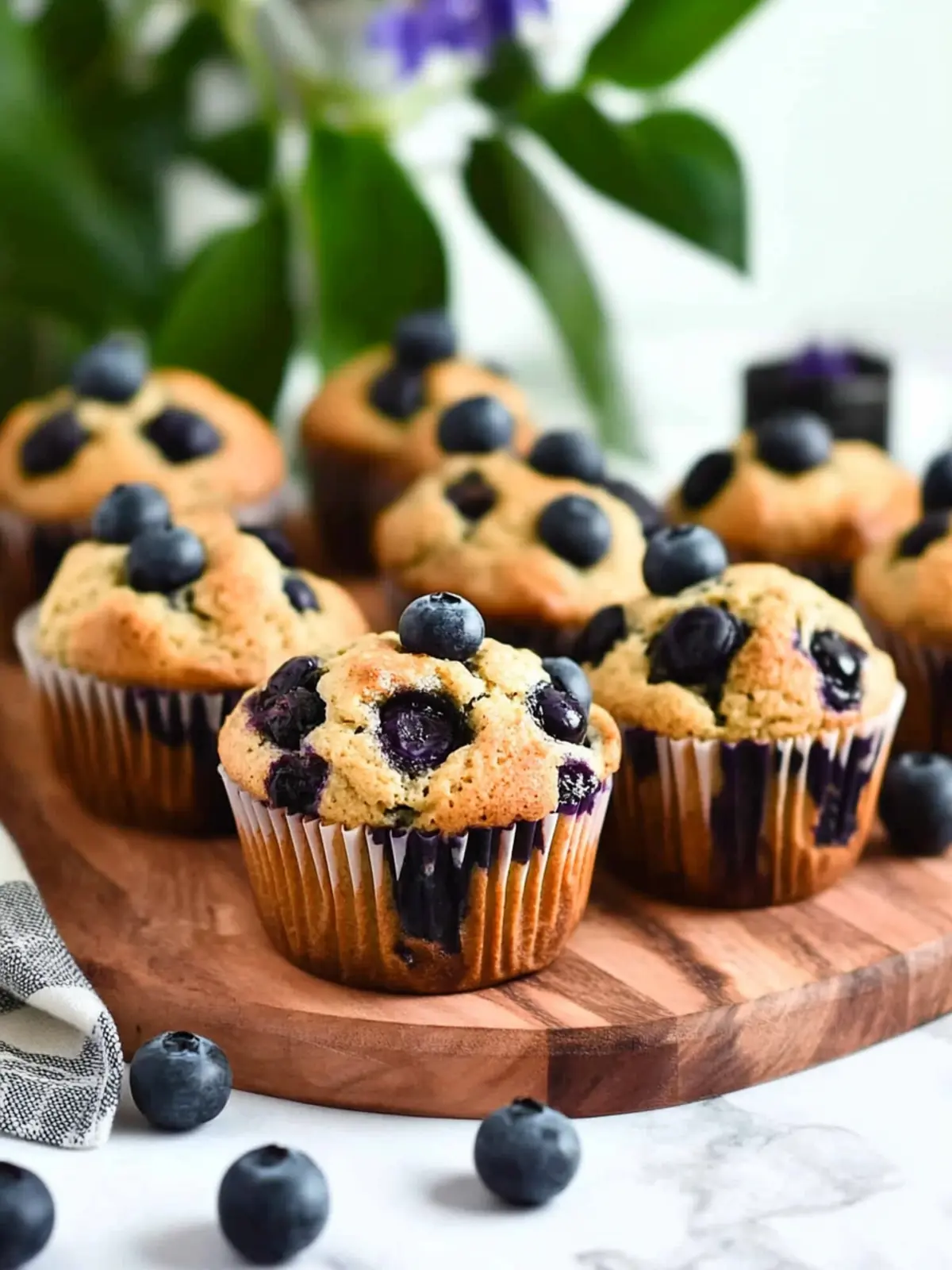 Vegane Blaubeermuffins