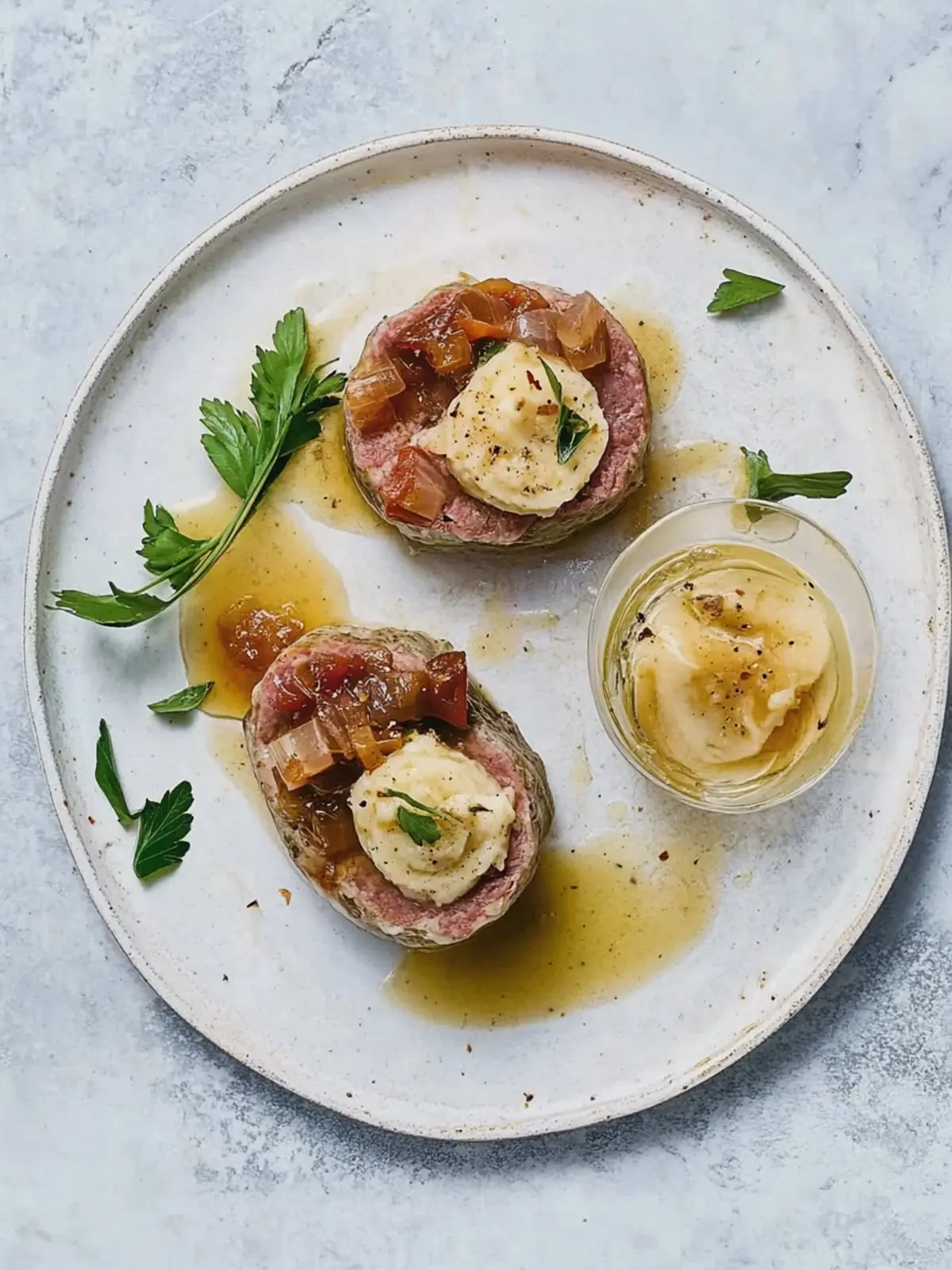 Kalbsfleischvögel mit Speck