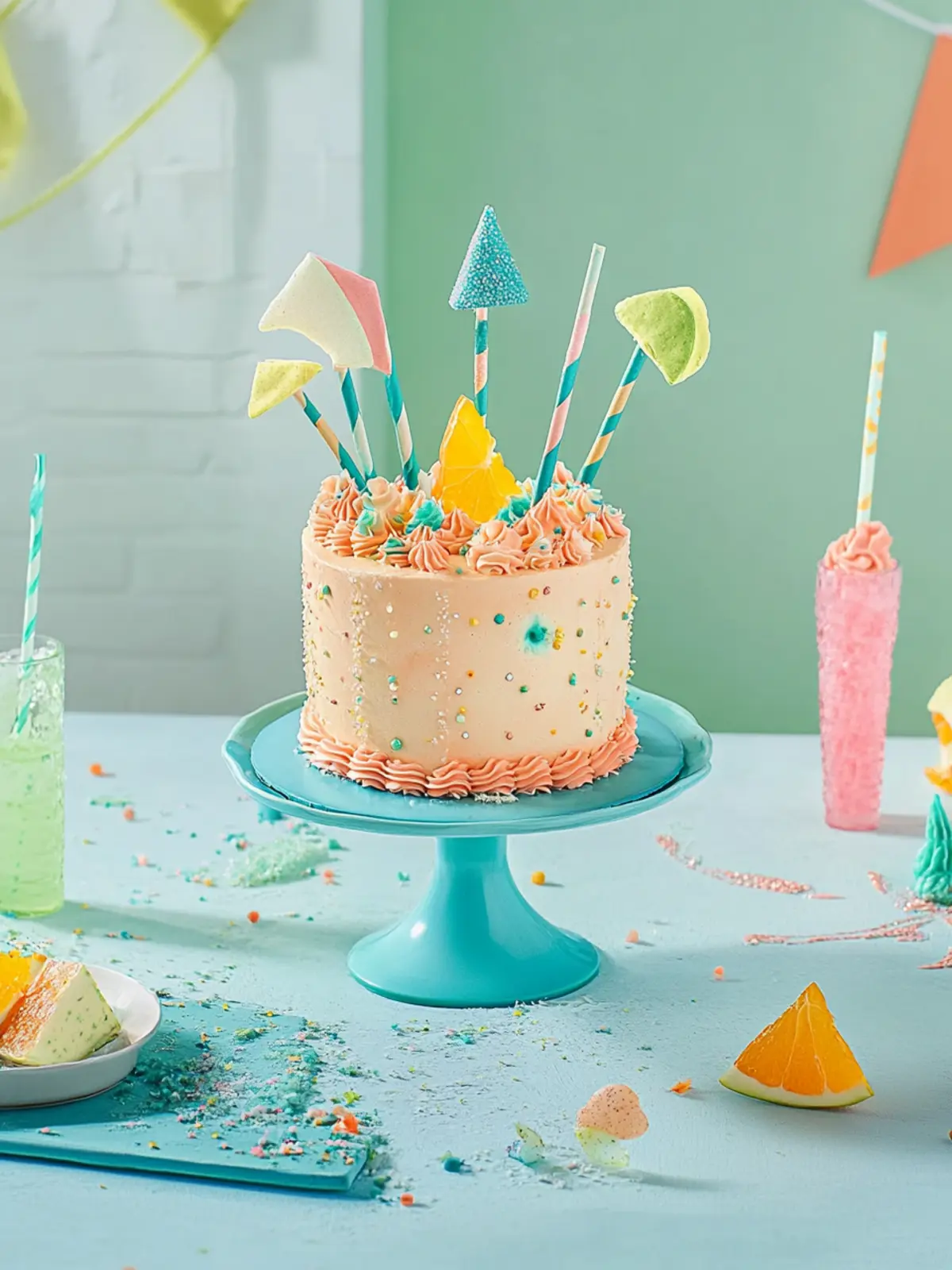 Bunte Einschulungstorte