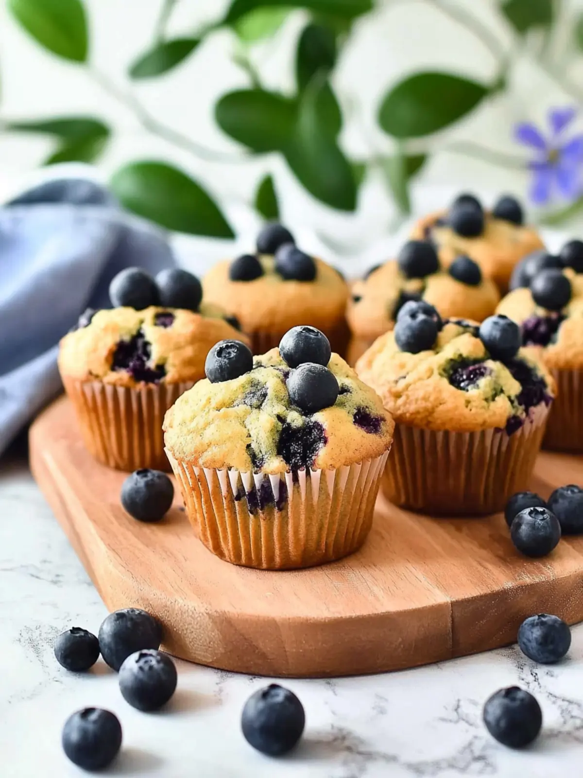 Vegane Blaubeermuffins
