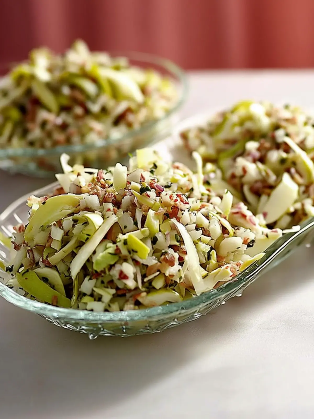 Brokkoli-, Kohl- und Kohlrabi-Krautsalat mit Quinoa