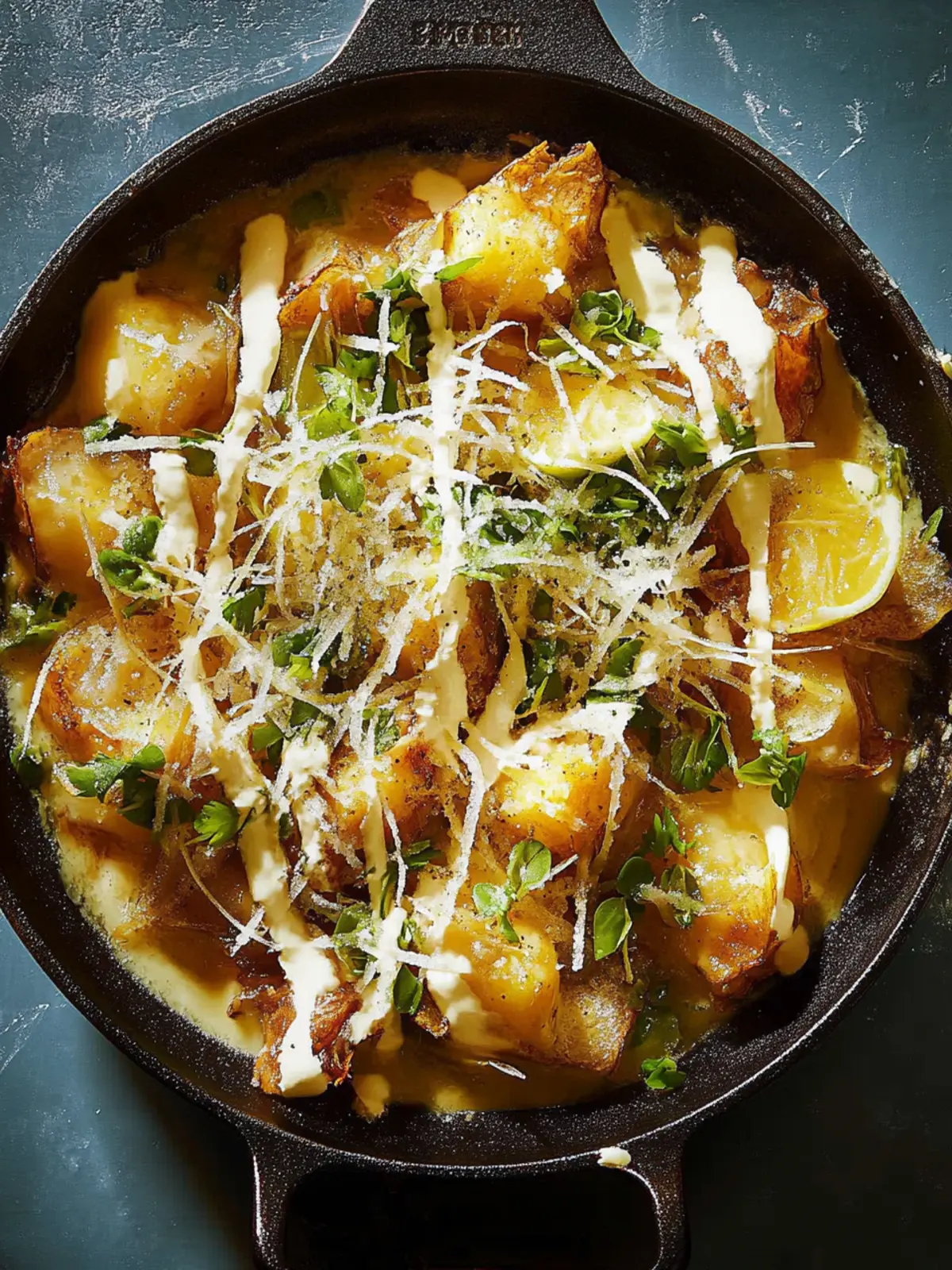 Kimchi-Kartoffel-Hash mit Eiern