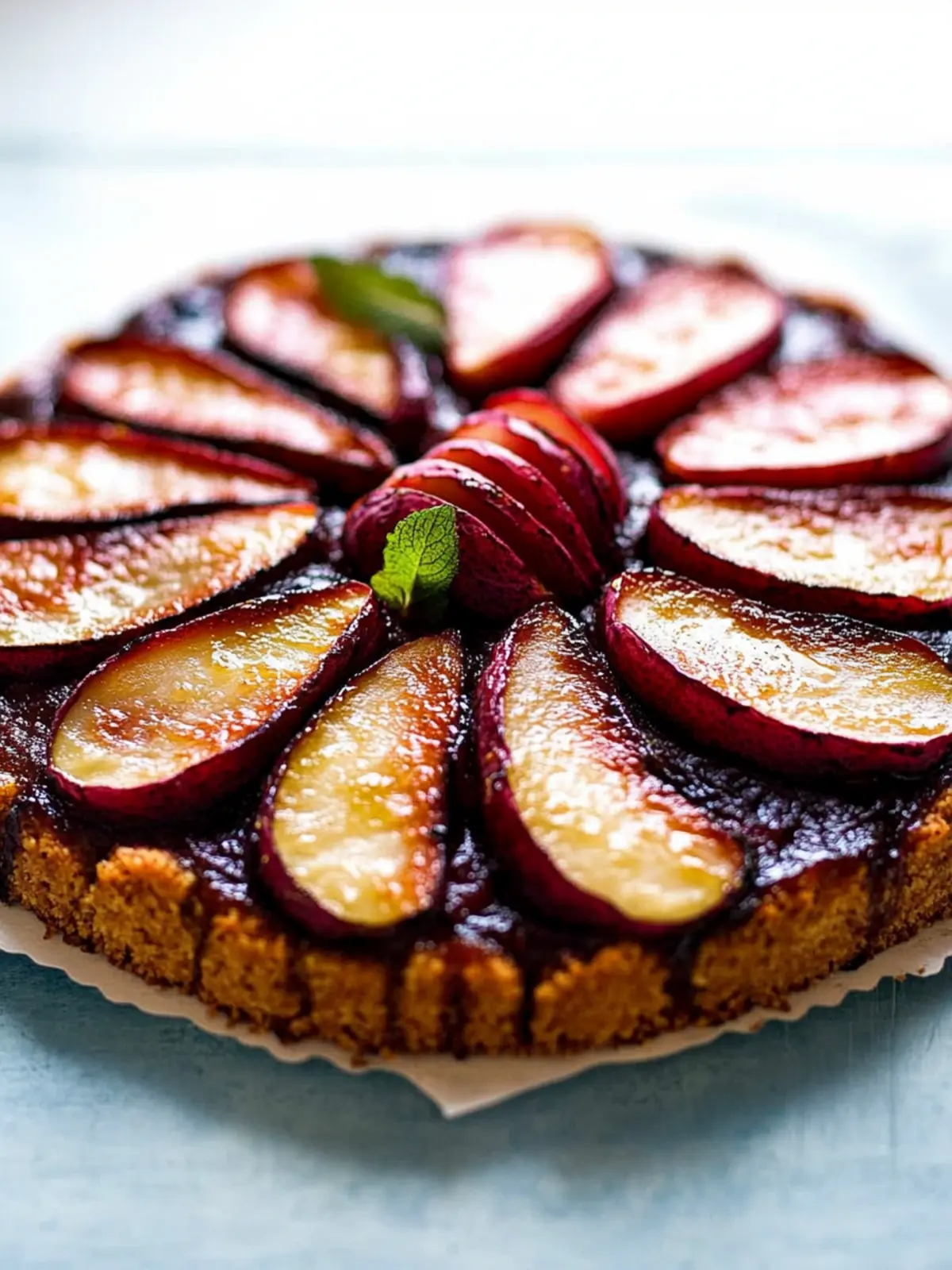 Olivenöl-Pflaumenkuchen