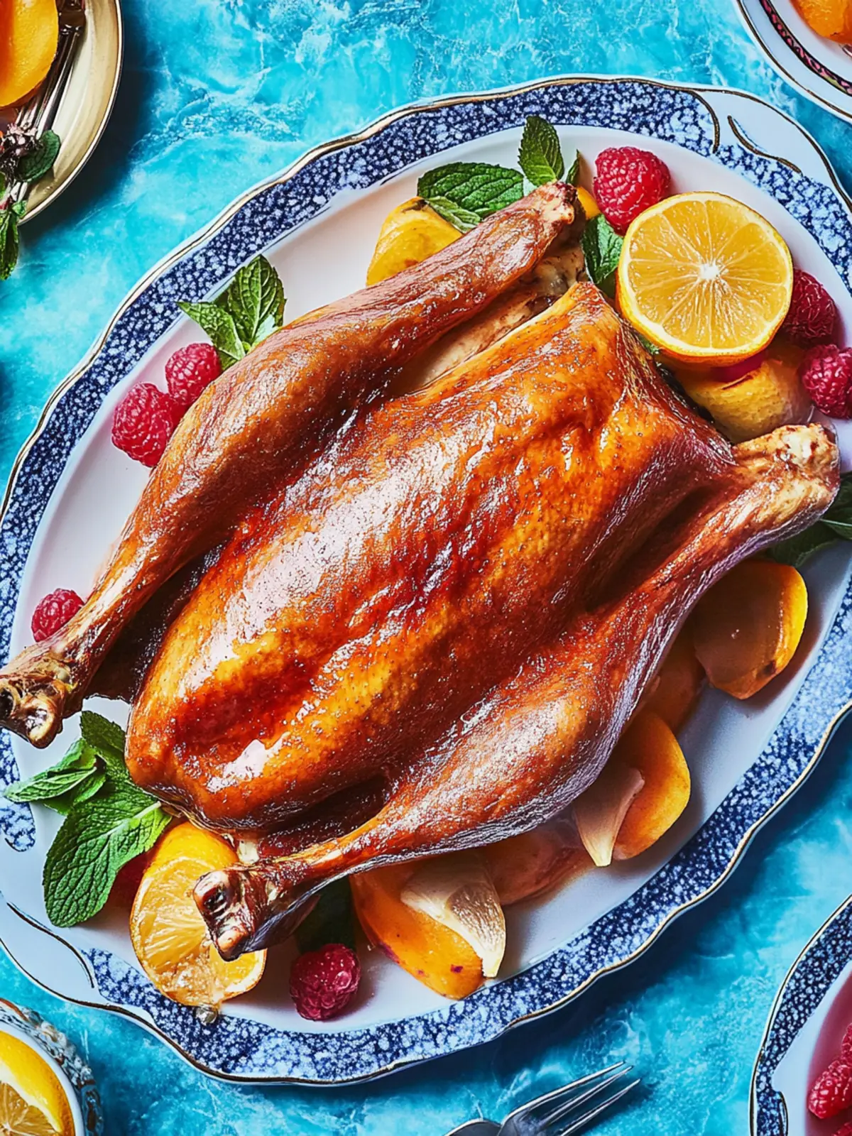 Gebratene Gans mit Orangen und Madeira
