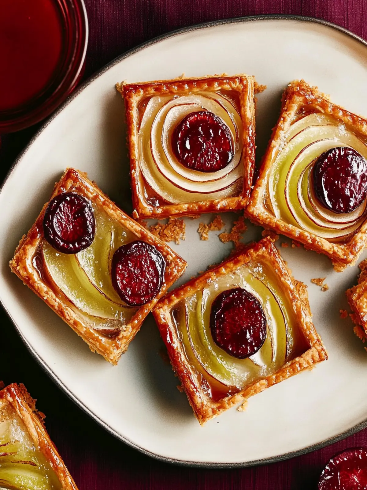 Einfachste Pflaumentörtchen