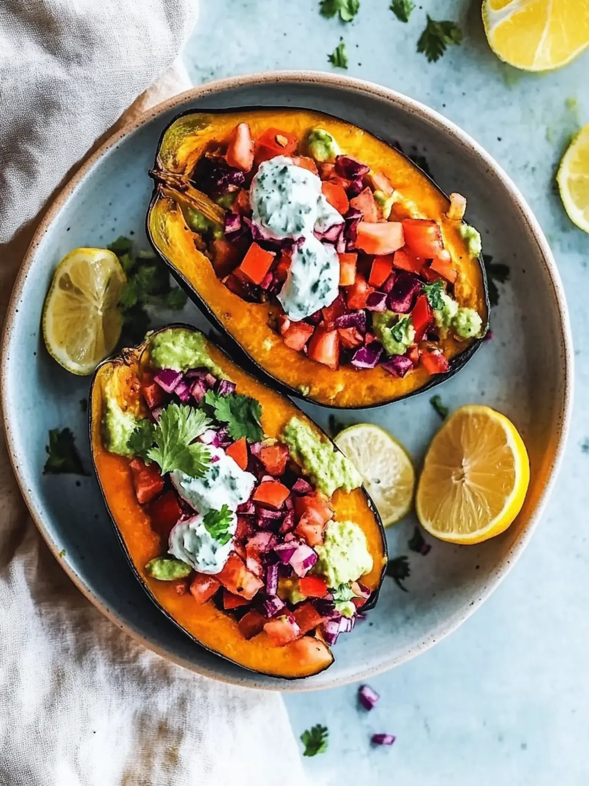 Gefüllte Süßkartoffeln