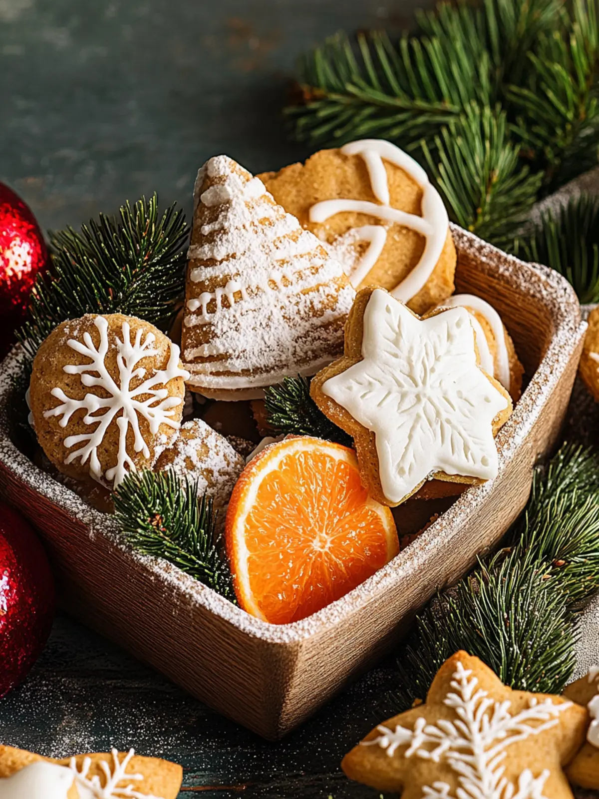 Rezept für Lebkuchen-Weihnachtsplätzchen mit Zuckergussverzierung