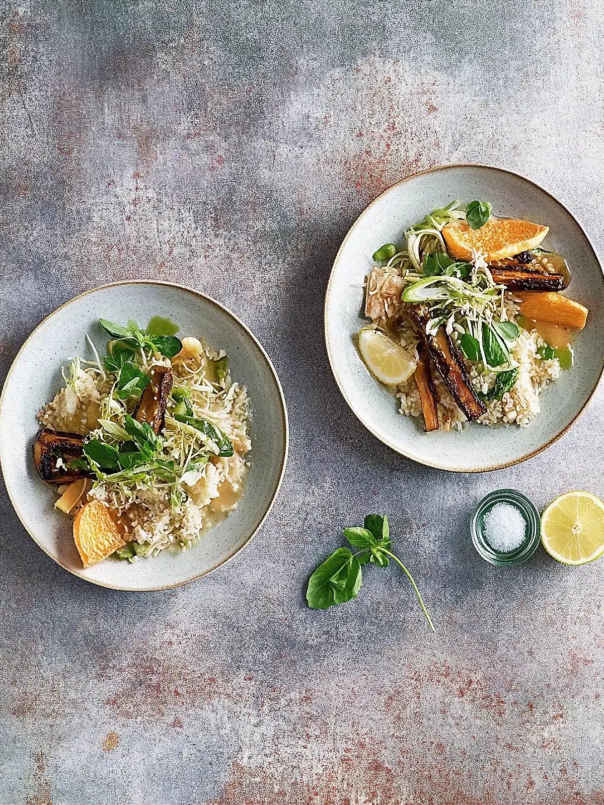 Kräuterseitlinge Asia Stil mit Nudeln