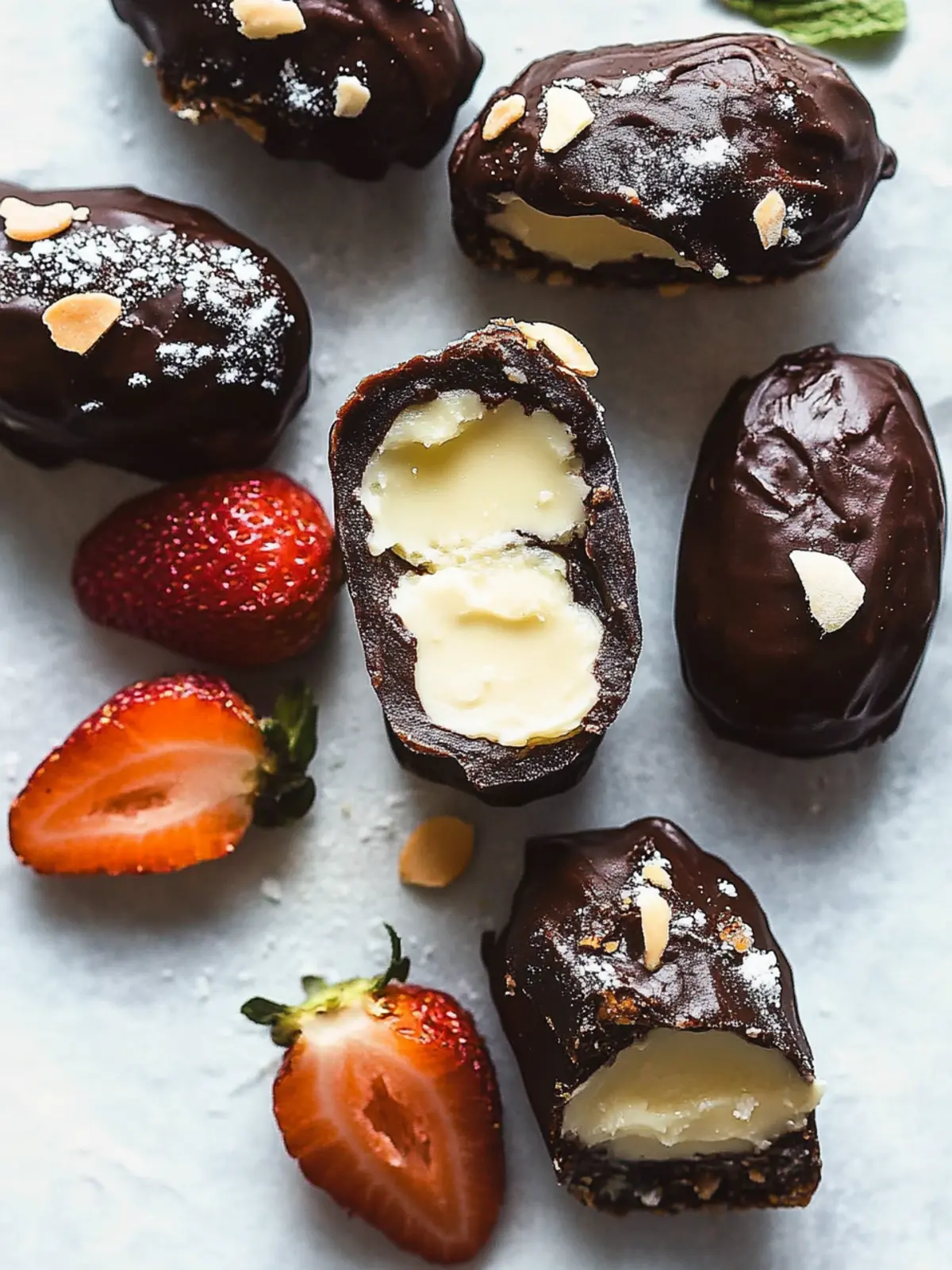 Gefüllte Datteln mit Mandel-Joy-Füllung