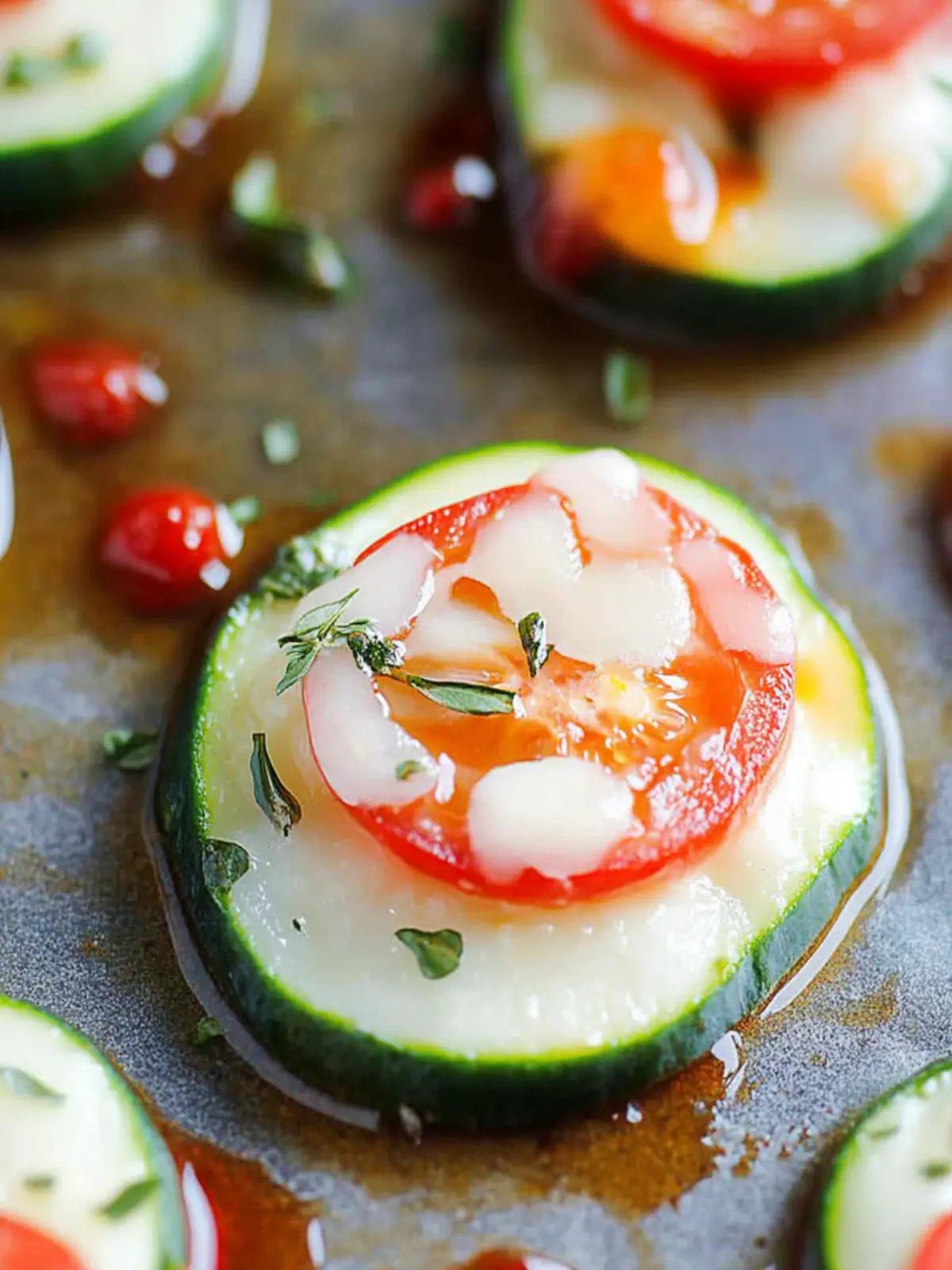 Zucchini-Pizza-Häppchen