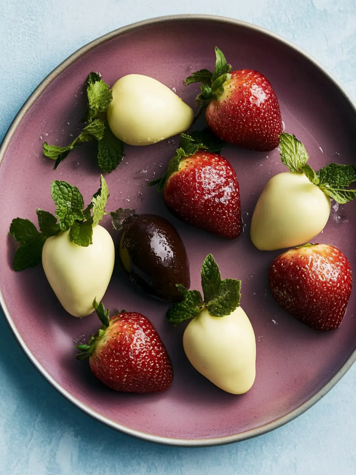 Schokoladenüberzogene Erdbeeren