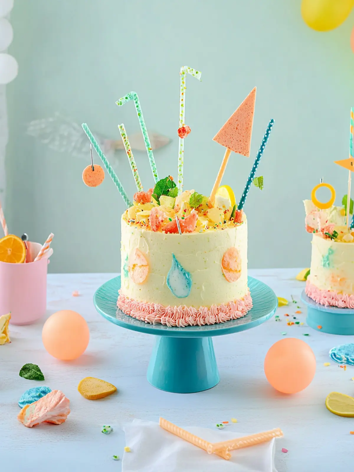 Bunte Einschulungstorte