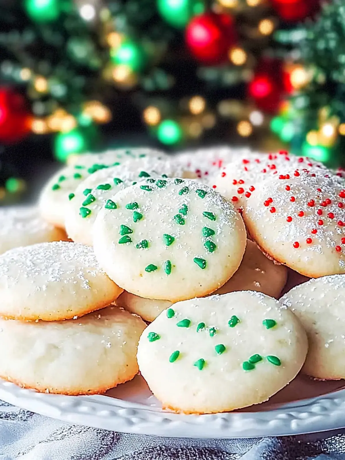 Weihnachtliche Zuckerplätzchen (mit Streuseln)